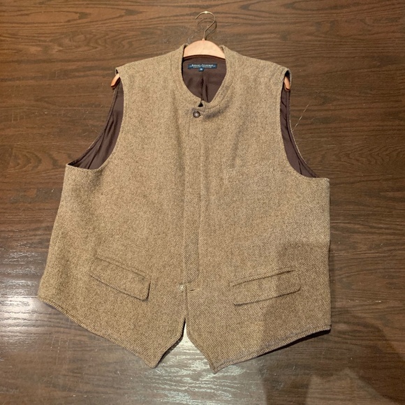 Men's sleeveless wool vest - Picture 1 of 7